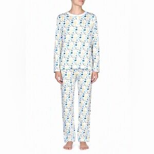 Hart+Land Hanukkah Patterned Organic Pima Cotton Women’s Pajama Set Size M